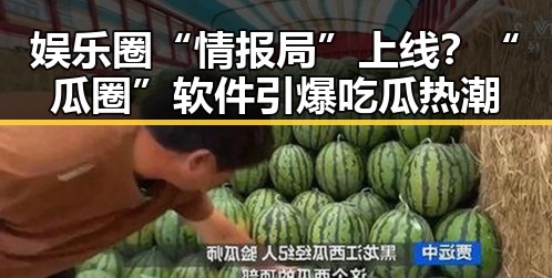 娱乐圈“情报局”上线?“瓜圈”软件引爆吃瓜热潮